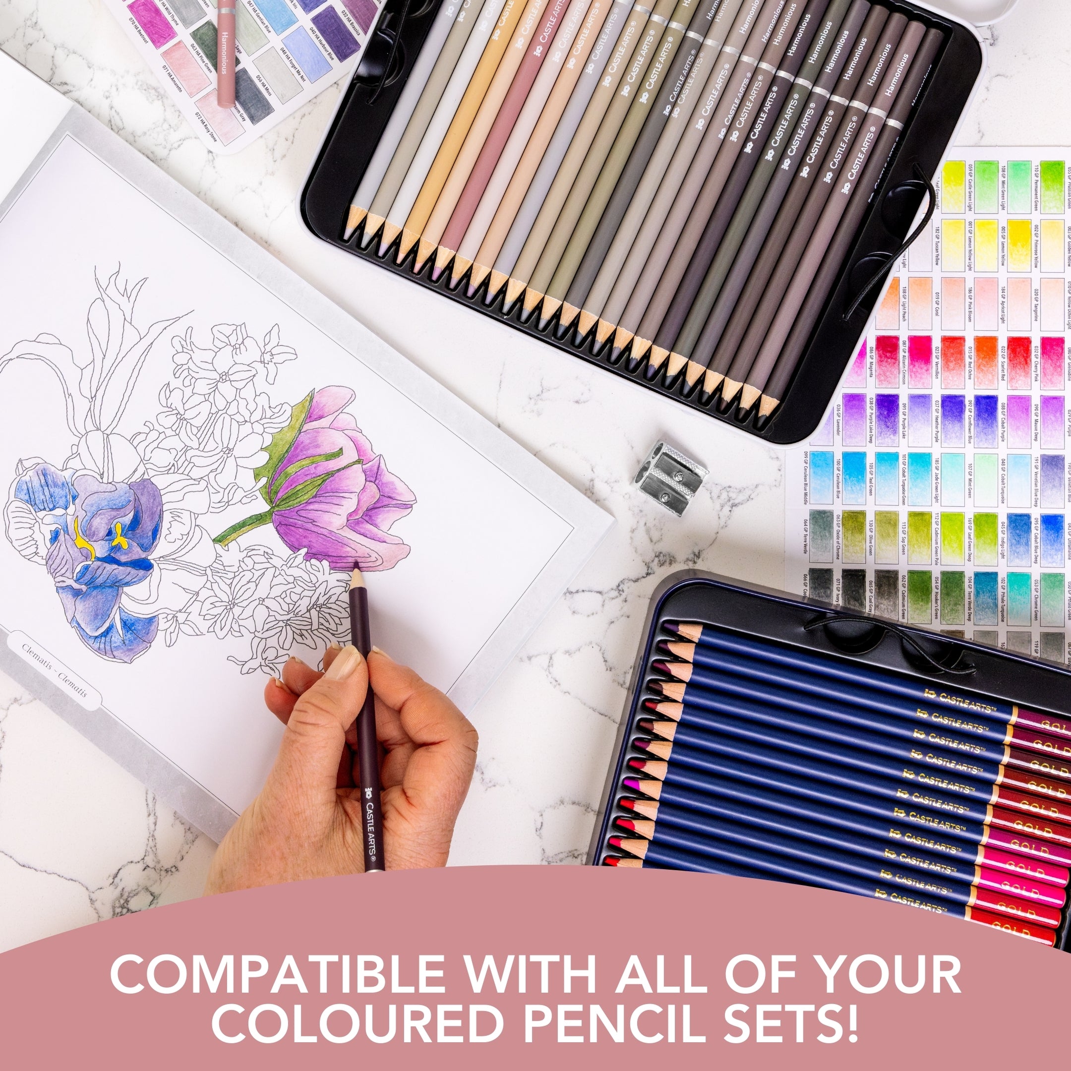 426 pièces dessin premium harmonieux et coloriage crayon en étain