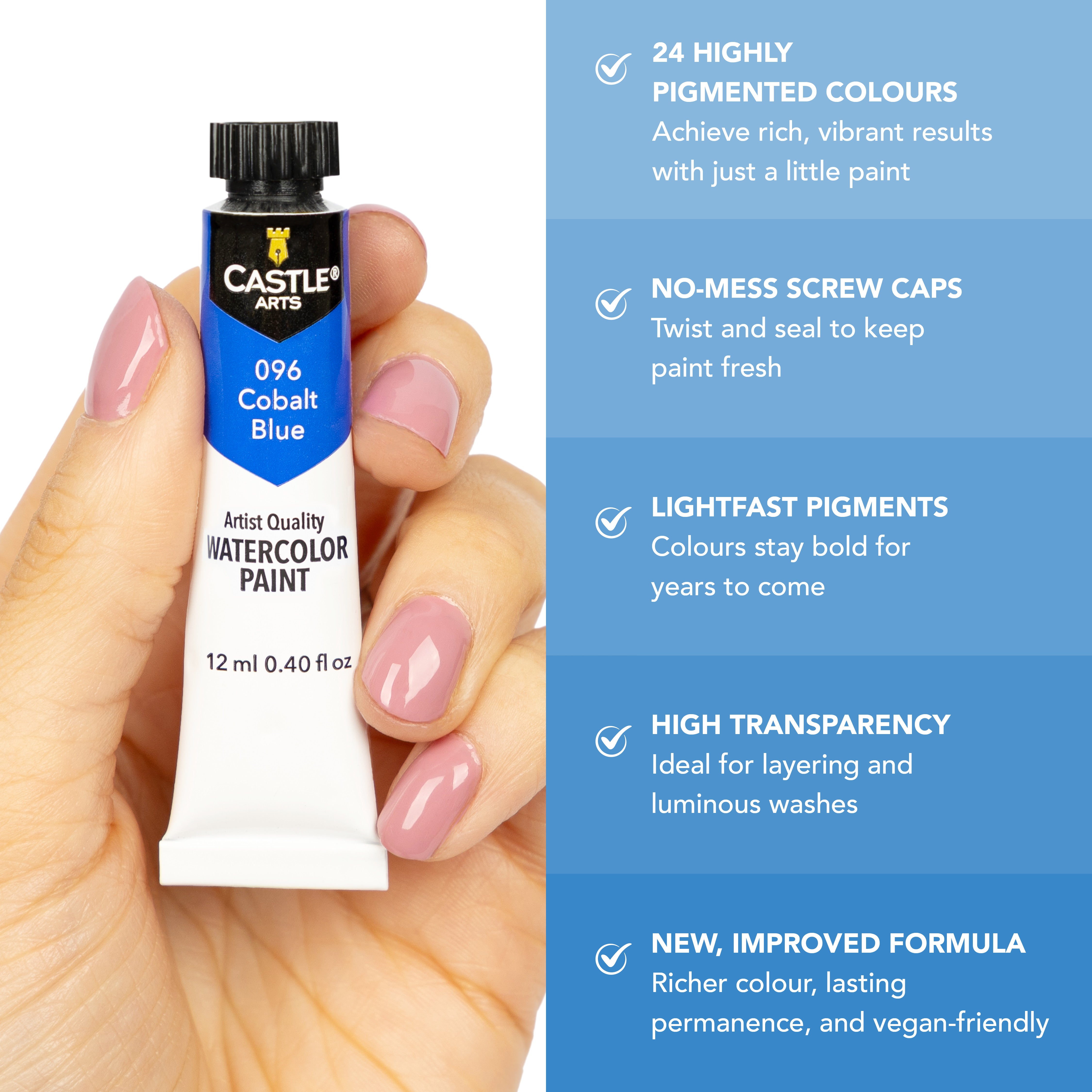 Ensemble de peinture aquarelle de 24 pièces