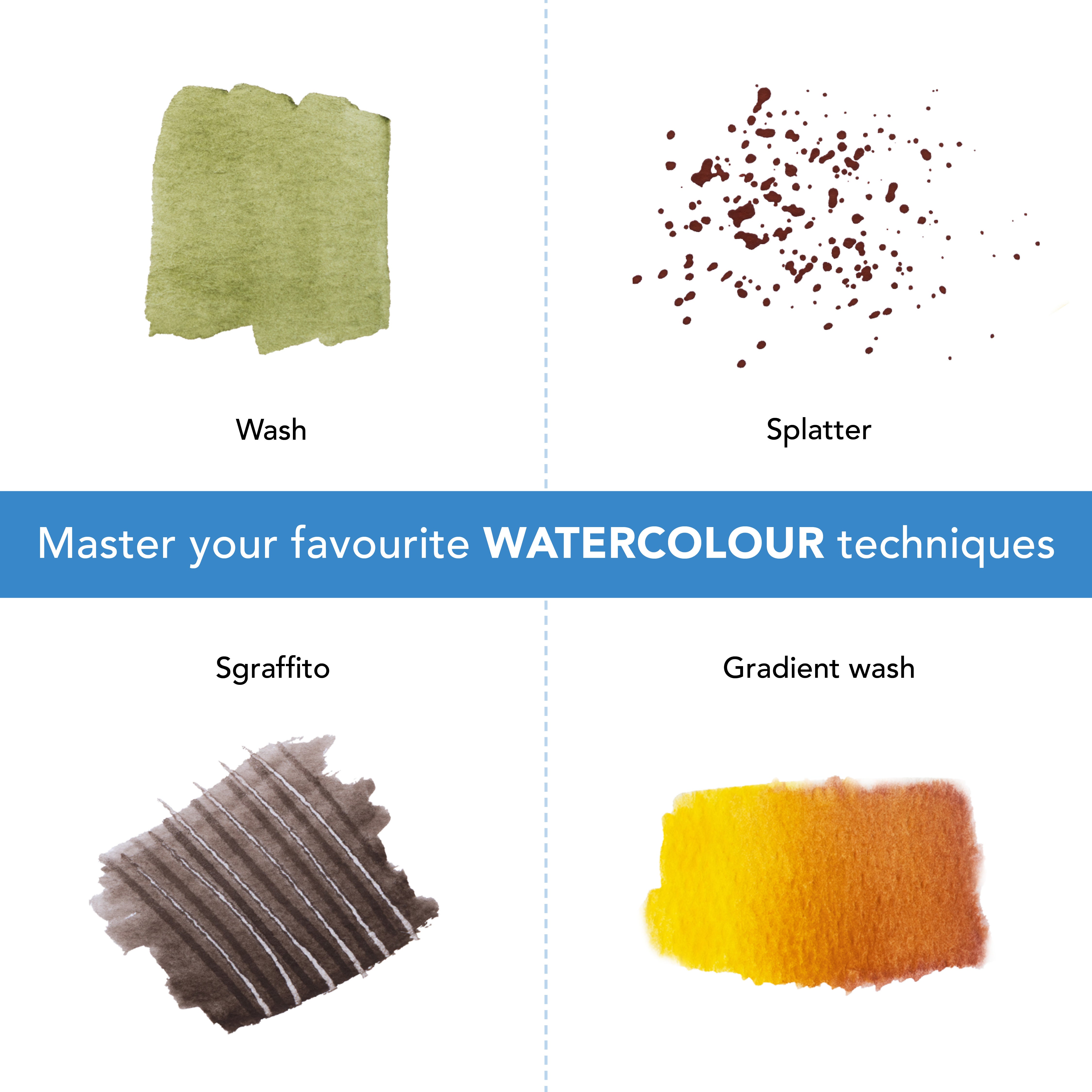 Ensemble de peinture aquarelle de 24 pièces