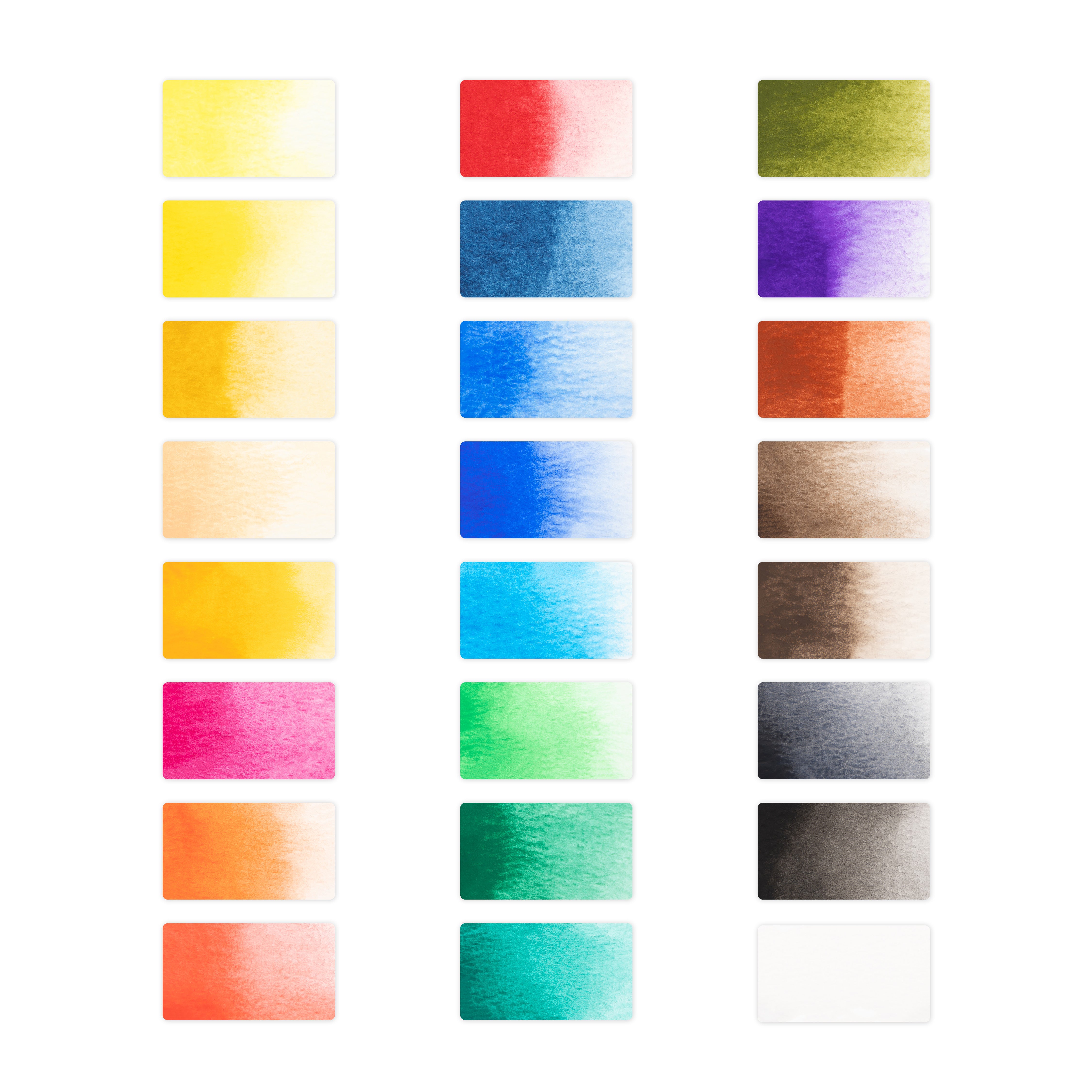 Ensemble de peinture aquarelle de 24 pièces
