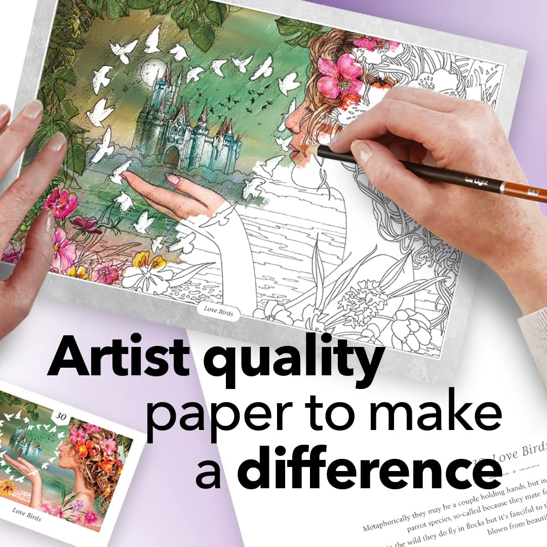 36 Pagina Libro Da Colorare Fantasy Incantevole