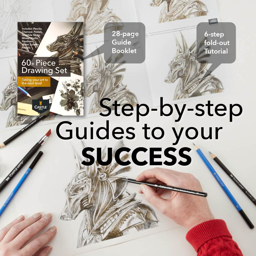 60 Pezzi Set Di Matite Di Grafite Per Disegno E Schizzi In Custodia Con Cerniera