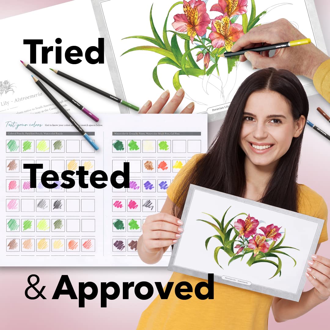 36 Page mooie bloemen kleurboek