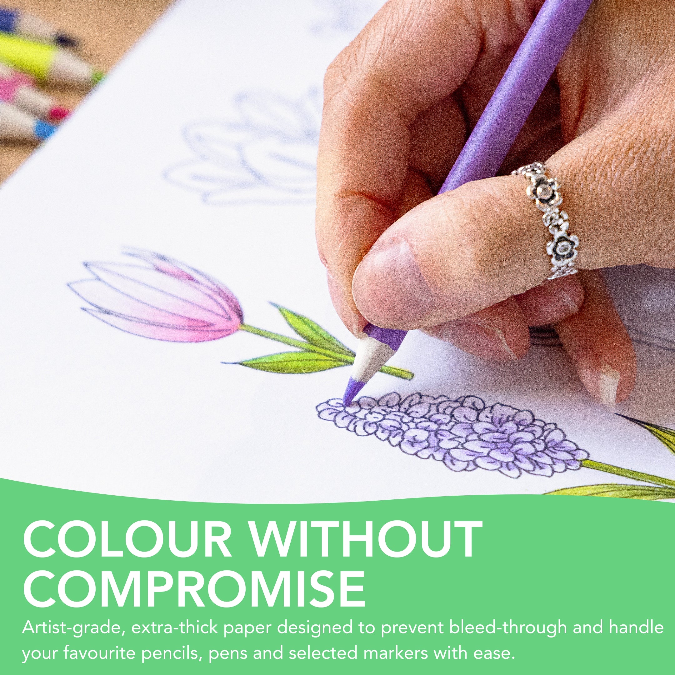 Lente kleurboek van 72 pagina's