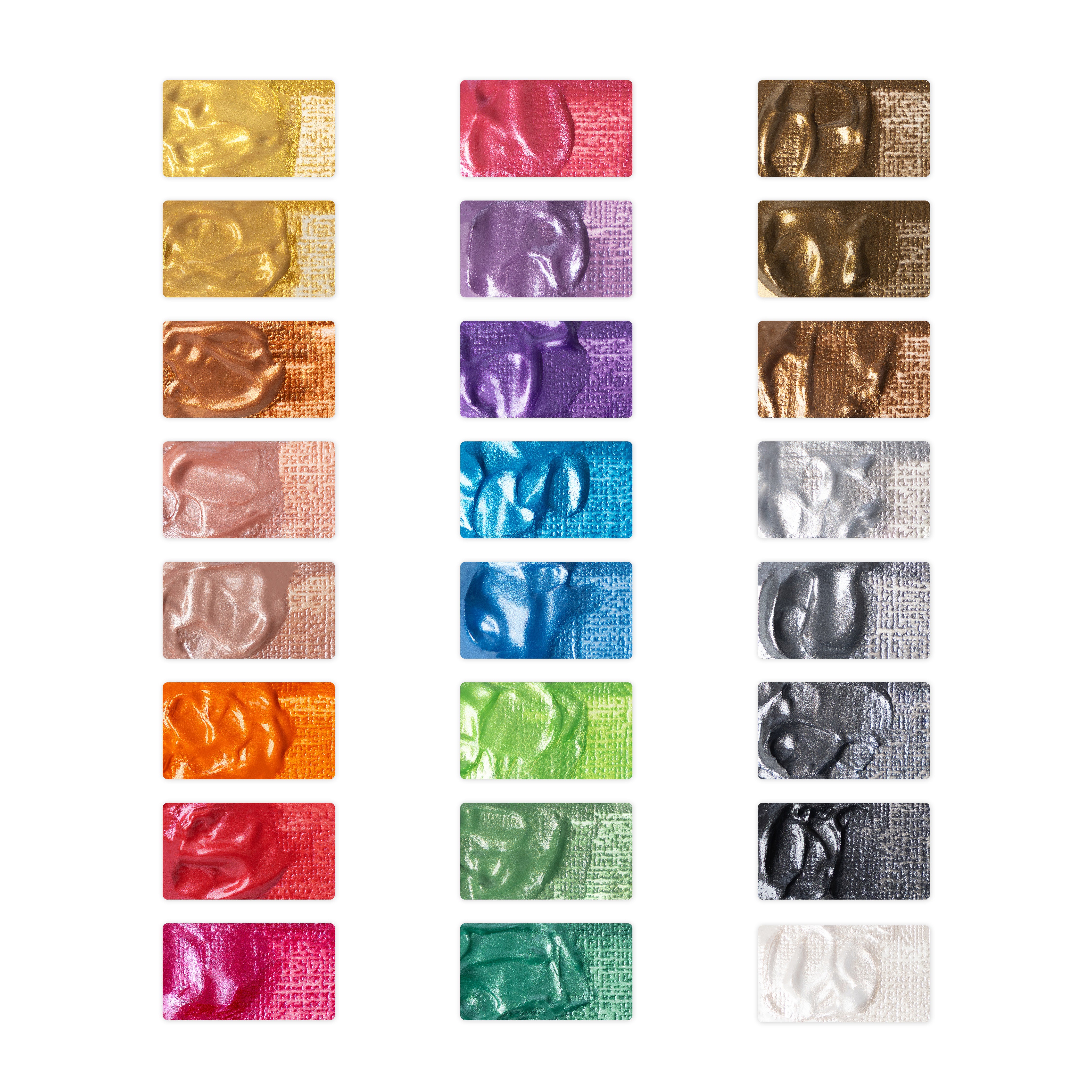 24 Pezzi Set Di Colori Acrilici Metallizzati