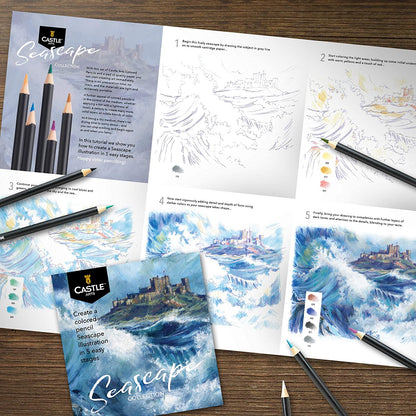 Balíček palet s 48 kusy Seascape & Botanical Color Pencils